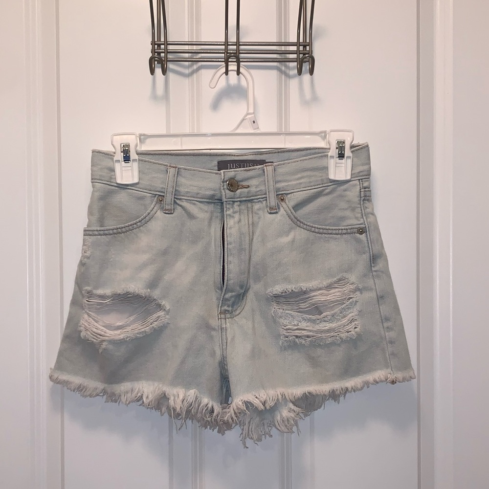 Blue jean shorts